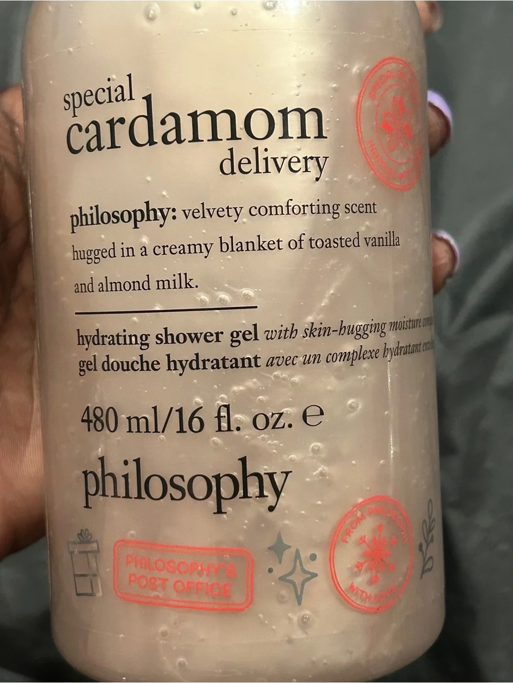 Philosophy Special Cardamom Delivery Shower Gel - Cream & Pink Accents